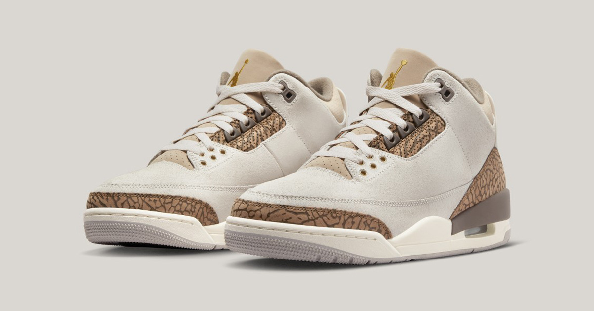 Braune Elephant-Prints bei dem Air Jordan 3 „Palomino“